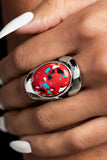 Paparazzi "Terrazzo Tribute" Red Ring Paparazzi Jewelry