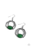 Paparazzi "Terrestrial Retreat" Green Earrings Paparazzi Jewelry