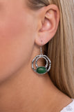 Paparazzi "Terrestrial Retreat" Green Earrings Paparazzi Jewelry