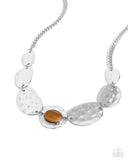 Paparazzi "Texture Timbre" Brown Necklace & Earring Set Paparazzi Jewelry