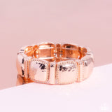 Paparazzi "Textured Tranquility" Rose Gold Bracelet Paparazzi Jewelry