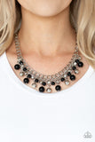 Paparazzi "The Bride To BEAD" Black Necklace & Earring Set Paparazzi Jewelry