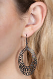 Paparazzi "The HOLE Nine Yards" Black Earrings Paparazzi Jewelry
