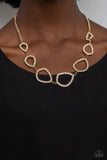 Paparazzi "The Real Deal" Gold Necklace & Earring Set Paparazzi Jewelry
