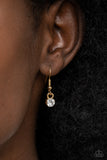 Paparazzi "The Real Deal" Gold Necklace & Earring Set Paparazzi Jewelry