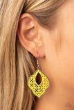 Paparazzi "Thessaly Terrace" Yellow Earrings Paparazzi Jewelry
