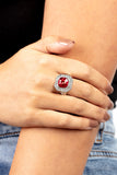 Paparazzi "Title Match" Red Ring Paparazzi Jewelry