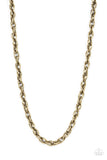 Paparazzi "Trademark Trend" Brass Urban Unisex Necklace Paparazzi Jewelry