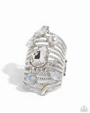 Paparazzi "Treasure Tapestry" White Ring Paparazzi Jewelry