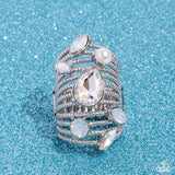 Paparazzi "Treasure Tapestry" White Ring Paparazzi Jewelry