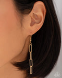 Paparazzi "Trendy Trinket" Gold Necklace & Earring Set Paparazzi Jewelry