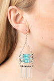 Paparazzi "Tribal Tapestry" Blue Earrings Paparazzi Jewelry