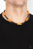 Paparazzi "Tropical Tycoon" Orange Urban Necklace Unisex Paparazzi Jewelry