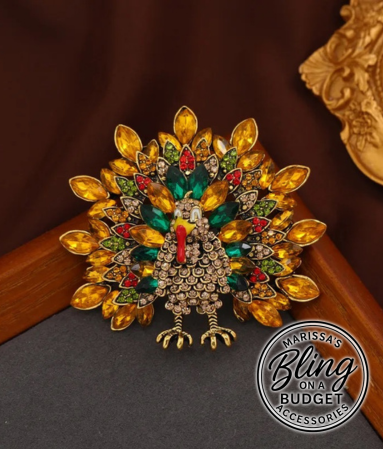 Turkey Brooch Paparazzi Jewelry