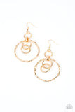 Paparazzi "Twisted Temptation" Gold Earrings Paparazzi Jewelry