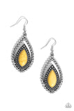 Paparazzi "Twisted Trailblazer" Yellow Earrings Paparazzi Jewelry
