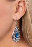 Paparazzi "Two Perennials In A Pod" Blue Earrings Paparazzi Jewelry