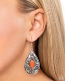 Paparazzi "Two Perennials In A Pod" Orange Earrings Paparazzi Jewelry