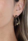 Paparazzi "Unrefined Reverie" Brass Post Earrings Paparazzi Jewelry