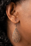 Paparazzi "Vineyard Vanity" Copper Earrings Paparazzi Jewelry