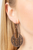 Paparazzi "Vineyard Villa" Copper Earrings Paparazzi Jewelry