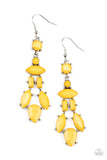 Paparazzi "Visually Vivacious" Yellow Earrings Paparazzi Jewelry