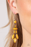 Paparazzi "Visually Vivacious" Yellow Earrings Paparazzi Jewelry