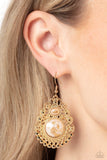 Paparazzi "Welcoming Whimsy" White Earrings Paparazzi Jewelry