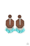 Paparazzi "Western Retreat" Blue Post Earrings Paparazzi Jewelry