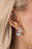 Paparazzi "White Collar Wardrobe" White Post Earrings Paparazzi Jewelry