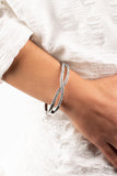 Paparazzi "Woven In Wealth" White Bracelet Paparazzi Jewelry