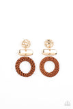 Paparazzi "Woven Whimsicality" Gold Post Earrings Paparazzi Jewelry