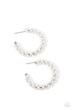 Paparazzi "Yacht Royale" White Post Earrings Paparazzi Jewelry
