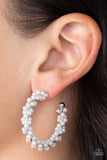 Paparazzi "Yacht Royale" White Post Earrings Paparazzi Jewelry