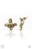Paparazzi "A Force To Beam Reckoned With" Brass Post Earrings Paparazzi Jewelry