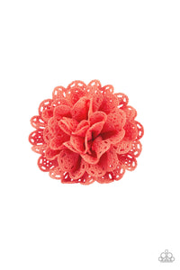 Paparazzi "Floral Fashionista" Orange Hair Clip Paparazzi Jewelry