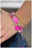 Paparazzi "Happy Travels" Pink Bracelet Paparazzi Jewelry