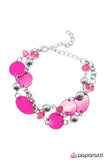 Paparazzi "Happy Travels" Pink Bracelet Paparazzi Jewelry