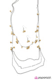 Paparazzi VINTAGE VAULT "An Air of Sophistication" Brown Necklace & Earring Set Paparazzi Jewelry
