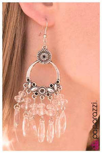 Paparazzi "My Wish List" White Earrings Paparazzi Jewelry