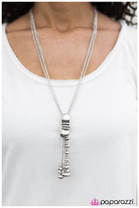 Paparazzi "Not A Moment Too Soon" Silver Necklace & Earring Set Paparazzi Jewelry