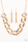 Paparazzi "La Vida Loca" Gold Necklace & Earring Set Paparazzi Jewelry