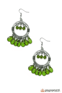 Paparazzi "Cha-Cha-Cha" Green Earrings Paparazzi Jewelry