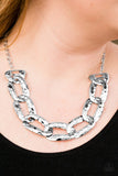 Paparazzi "La Vida Loca" Silver Necklace & Earring Set Paparazzi Jewelry