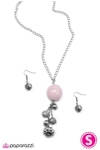 Paparazzi "Globetrotter" Pink Necklace & Earring Set Paparazzi Jewelry