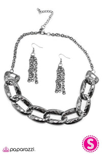 Paparazzi "La Vida Loca" Black Necklace & Earring Set Paparazzi Jewelry