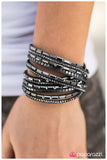 Paparazzi "Gimme Some Sugar" Silver Wrap Bracelet Paparazzi Jewelry