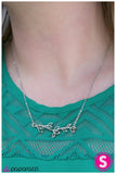 Paparazzi "Root and Branch" Silver Necklace & Earring Set Paparazzi Jewelry