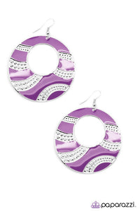 Paparazzi "Dazed And Confused" Purple Earrings Paparazzi Jewelry