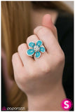 Paparazzi "It Must Be Spring" Blue Ring Paparazzi Jewelry